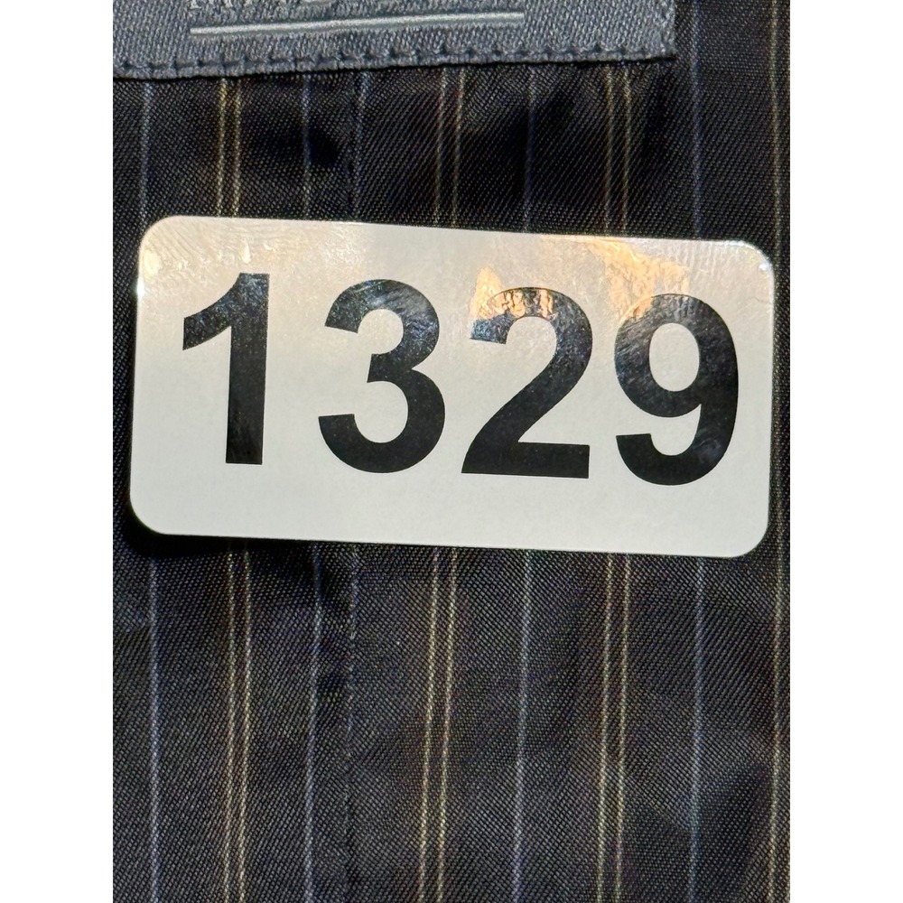 Madison Mens Black Velvet Waistcoat Vest Size 38 Formal Pinstripe Lining 1329 - Picture 8 of 8